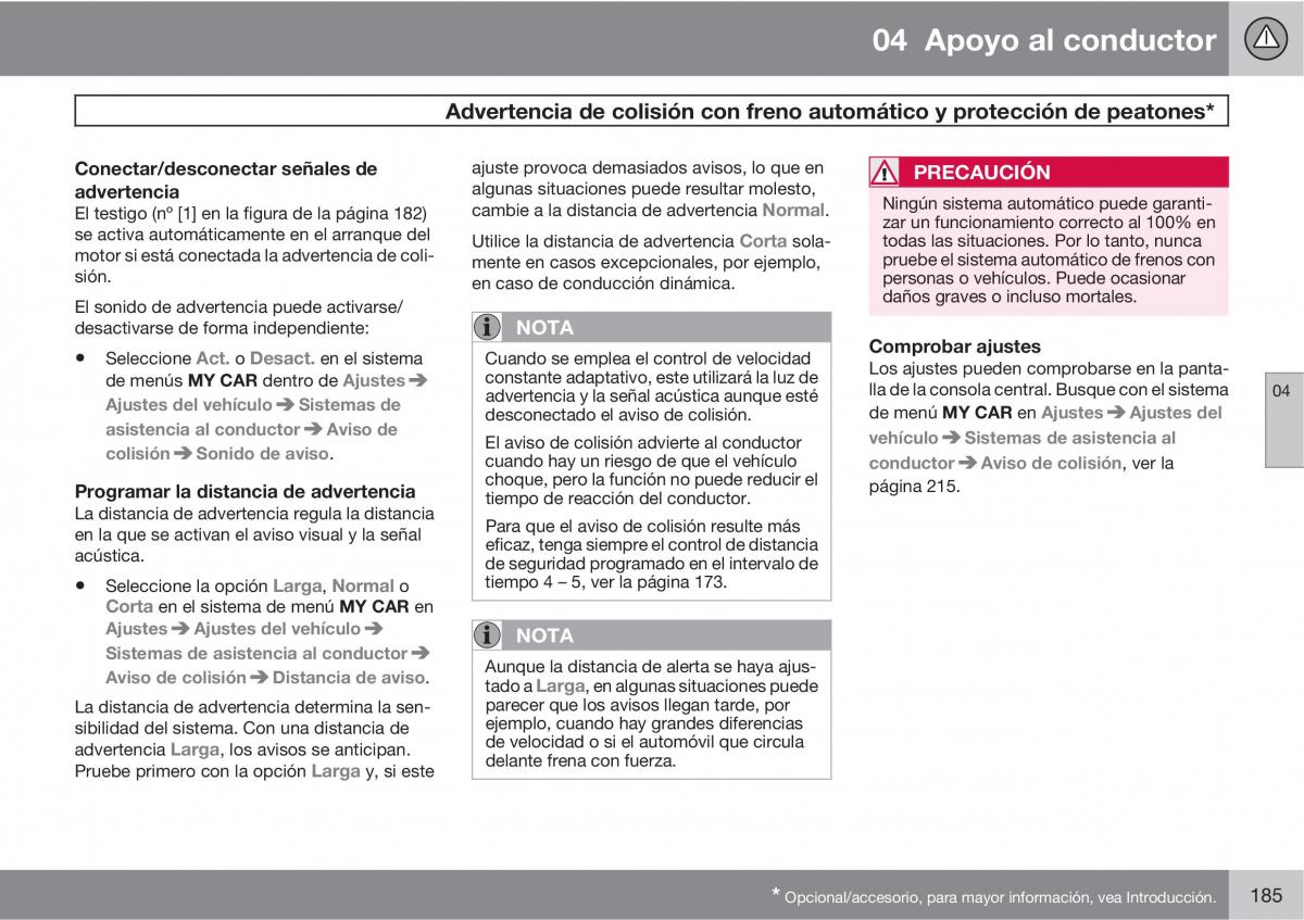 Volvo V70 III 3 manual del propietario / page 187