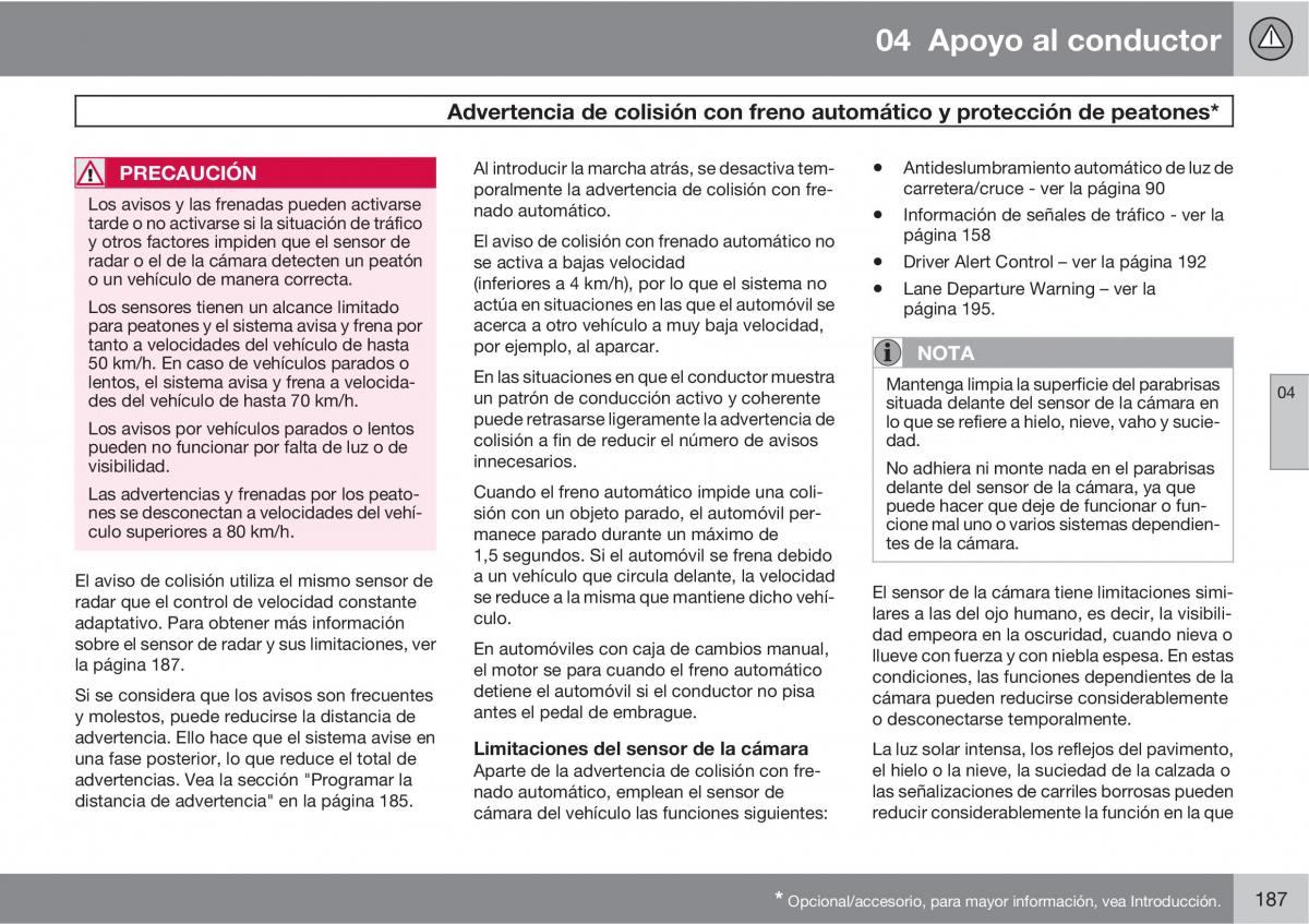 Volvo V70 III 3 manual del propietario / page 189