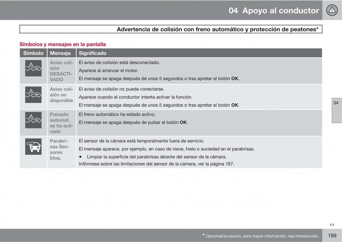 Volvo V70 III 3 manual del propietario / page 191