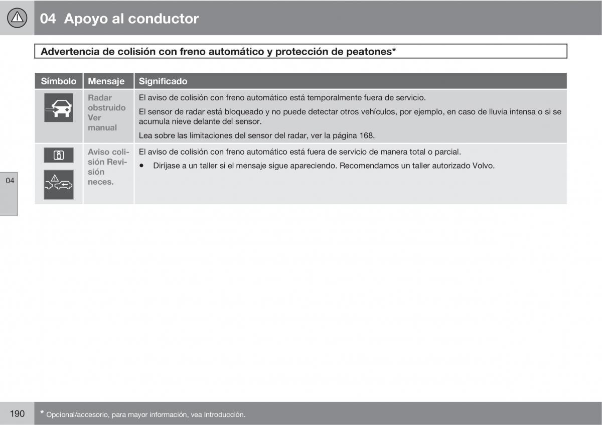 Volvo V70 III 3 manual del propietario / page 192