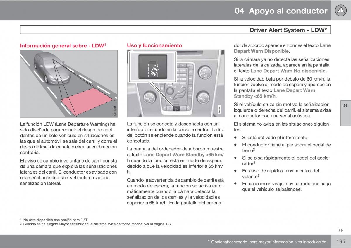 Volvo V70 III 3 manual del propietario / page 197