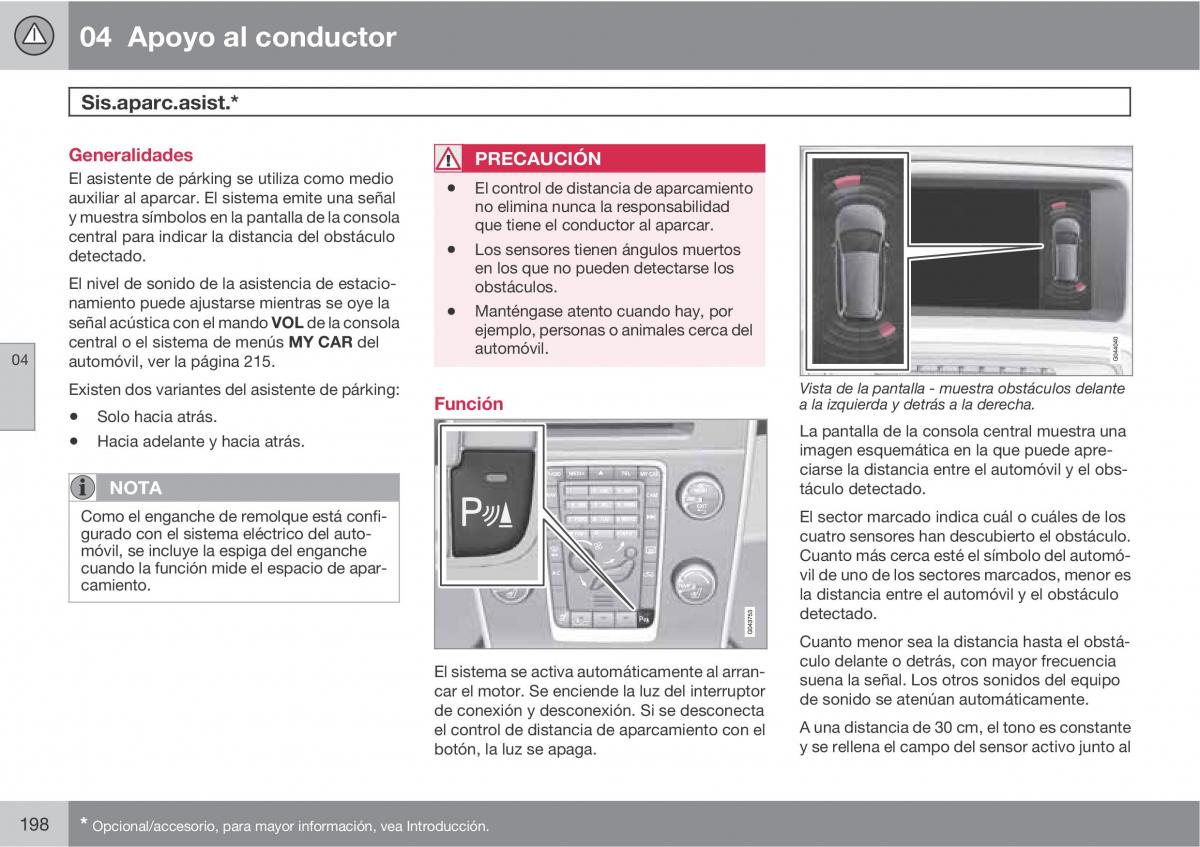 Volvo V70 III 3 manual del propietario / page 200