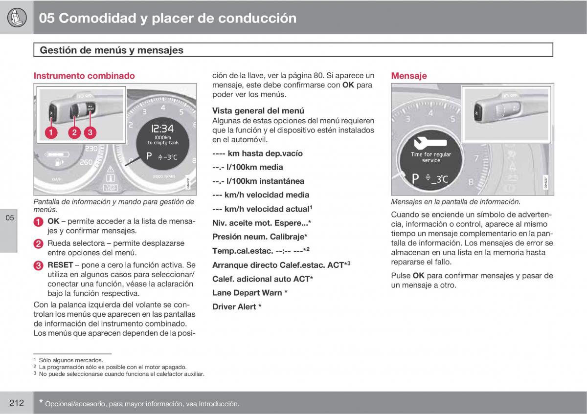 Volvo V70 III 3 manual del propietario / page 214