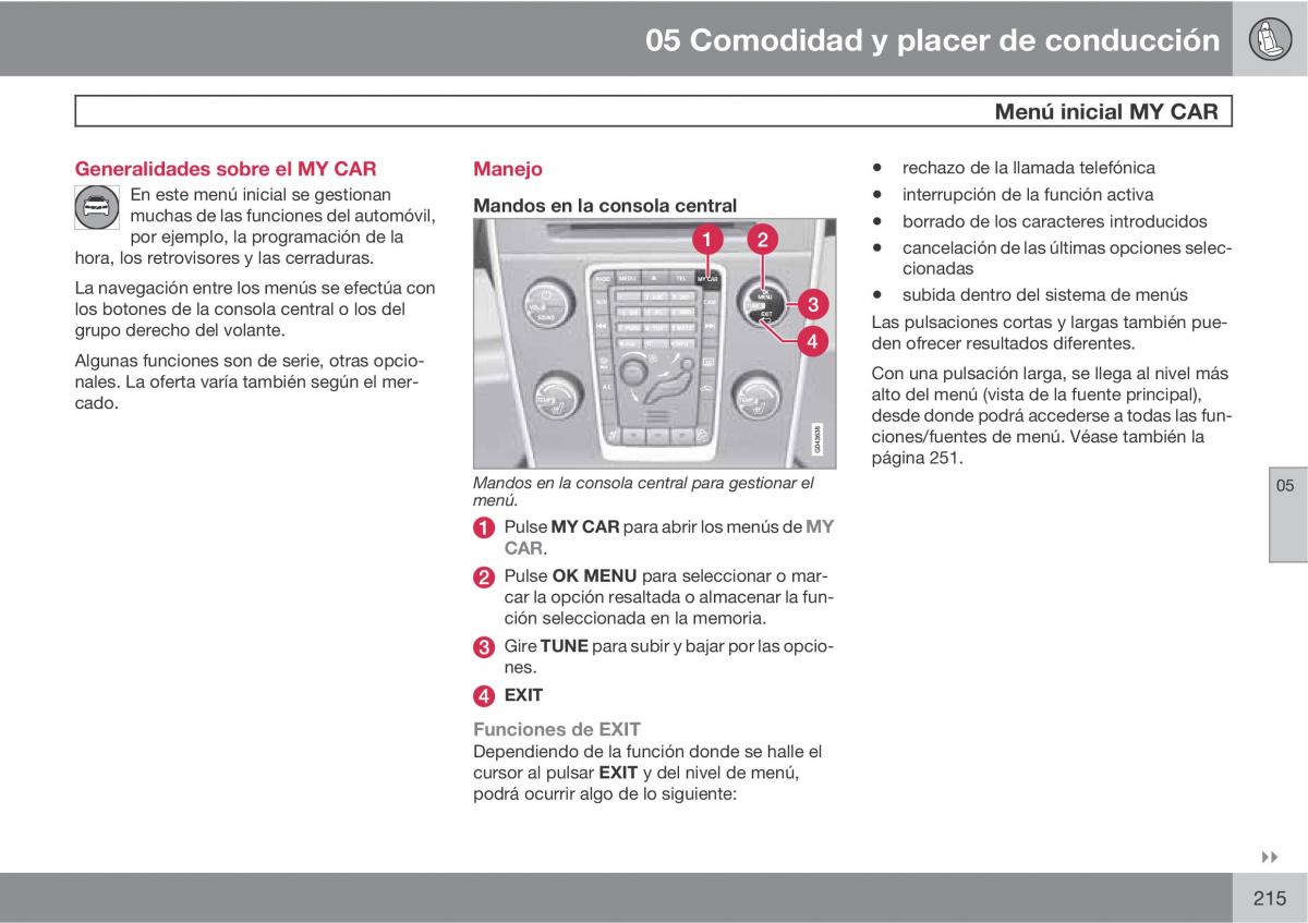 Volvo V70 III 3 manual del propietario / page 217