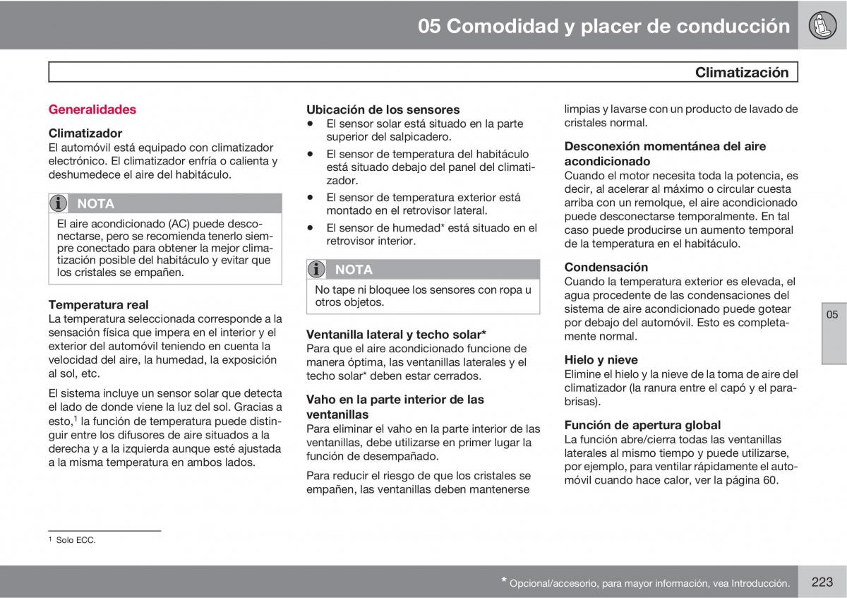 Volvo V70 III 3 manual del propietario / page 225