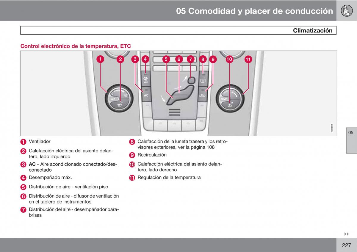 Volvo V70 III 3 manual del propietario / page 229