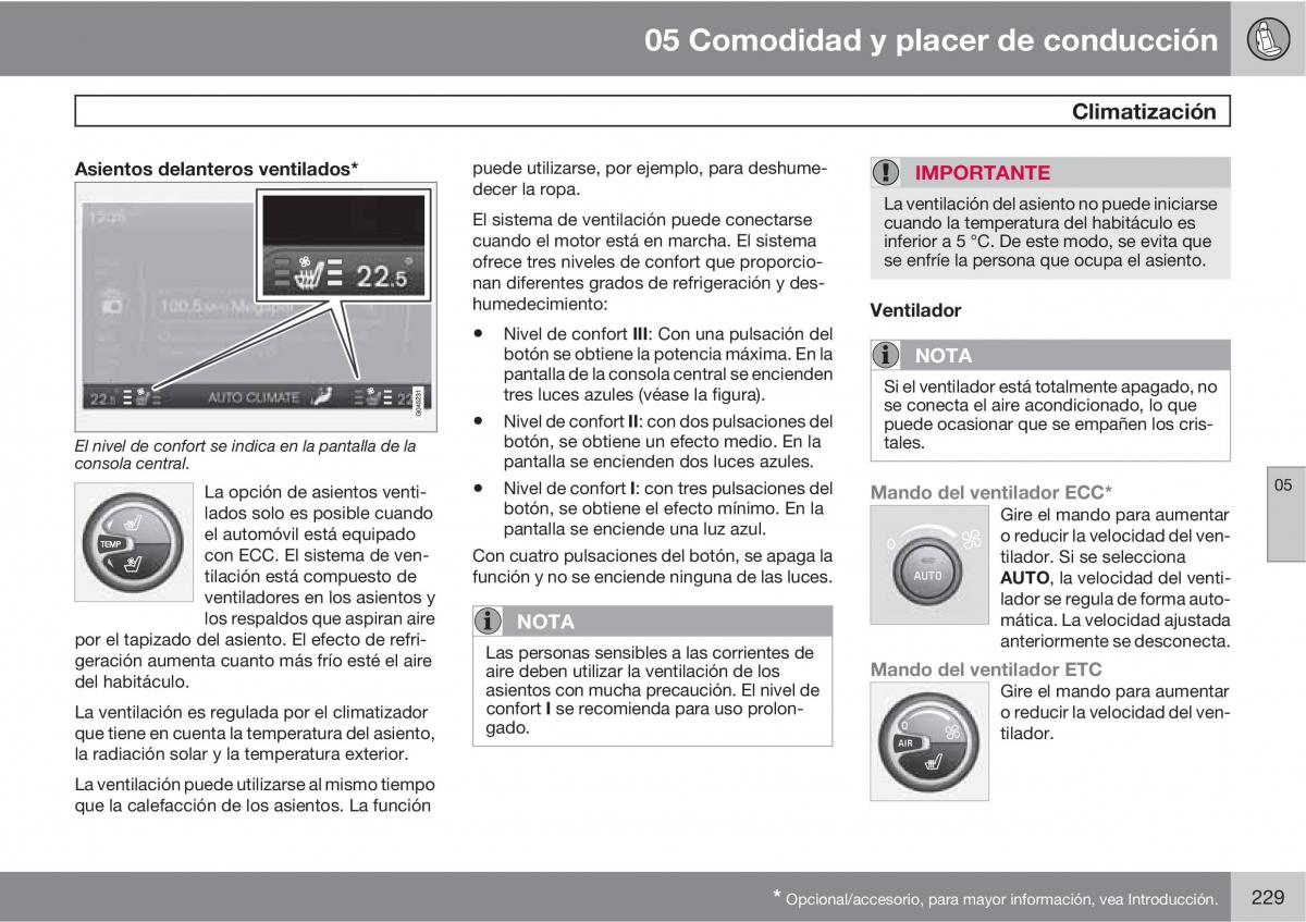 Volvo V70 III 3 manual del propietario / page 231