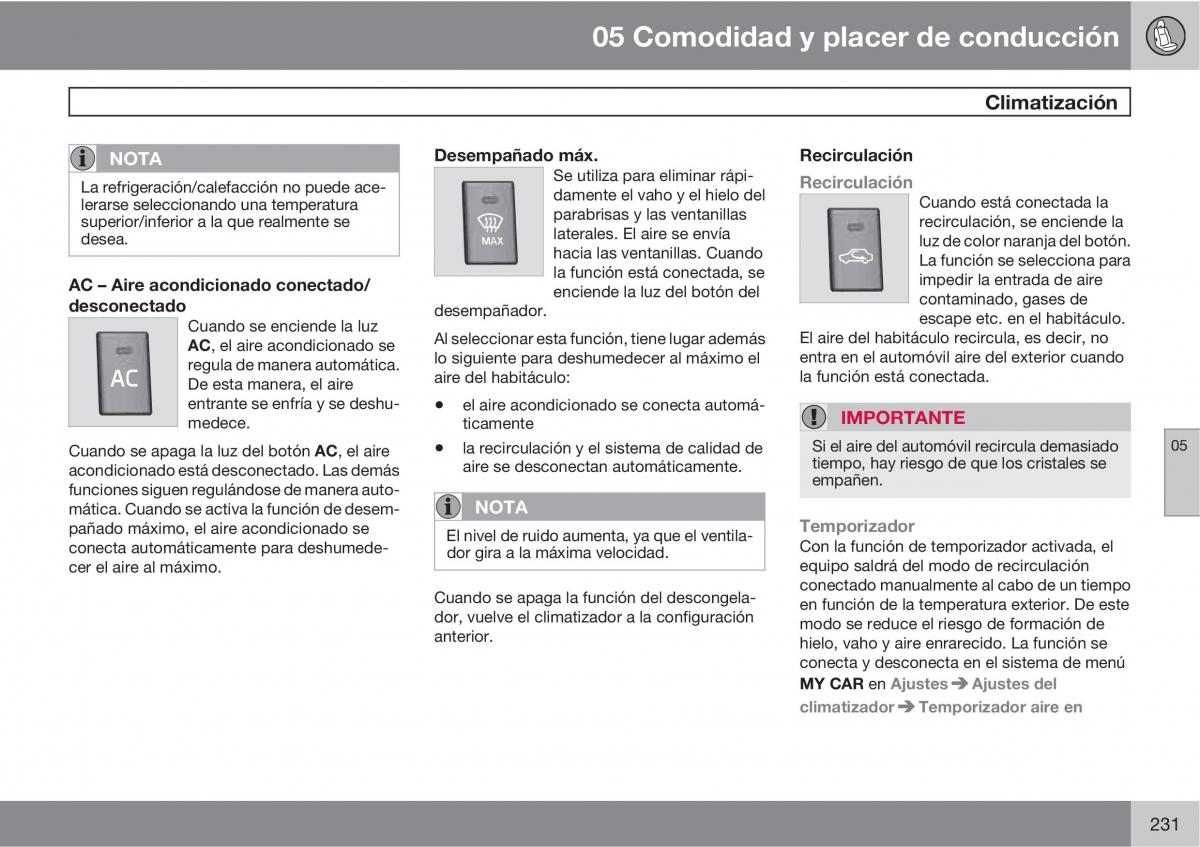 Volvo V70 III 3 manual del propietario / page 233