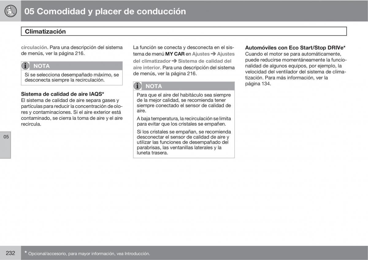 Volvo V70 III 3 manual del propietario / page 234