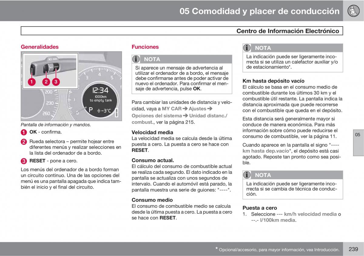 Volvo V70 III 3 manual del propietario / page 241