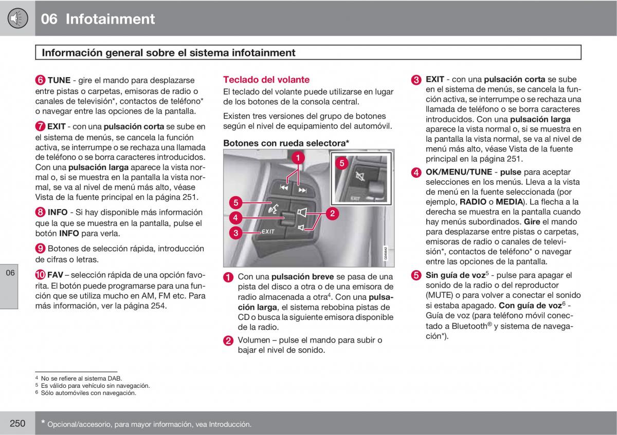 Volvo V70 III 3 manual del propietario / page 252