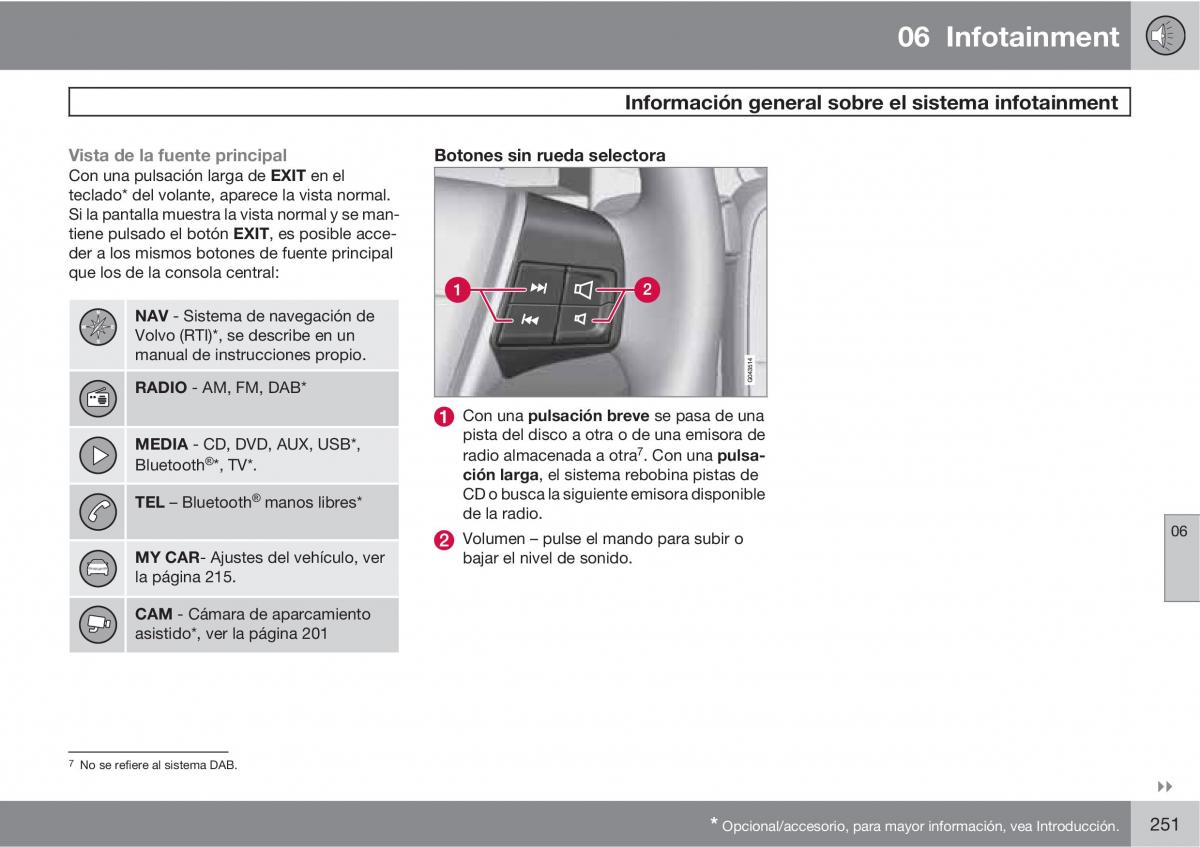 Volvo V70 III 3 manual del propietario / page 253