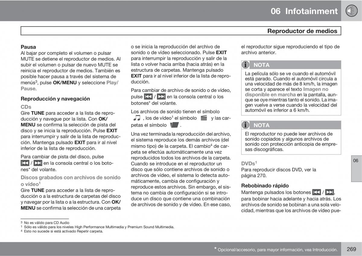 Volvo V70 III 3 manual del propietario / page 271