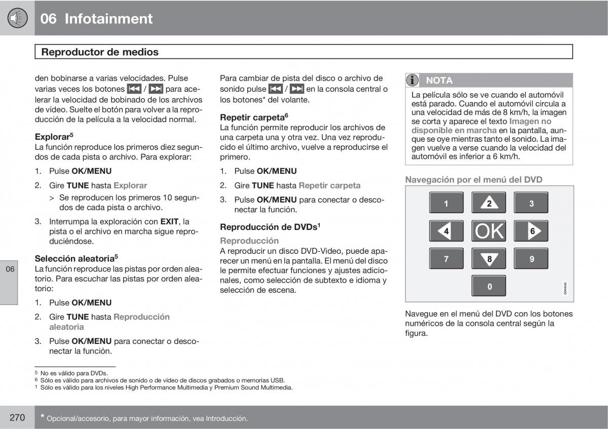 Volvo V70 III 3 manual del propietario / page 272