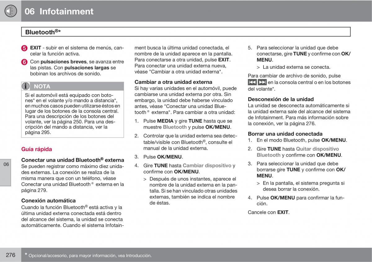 Volvo V70 III 3 manual del propietario / page 278