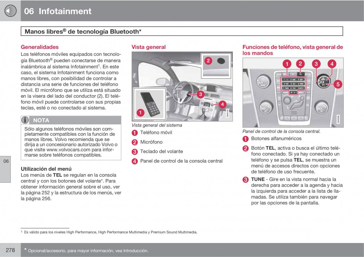 Volvo V70 III 3 manual del propietario / page 280