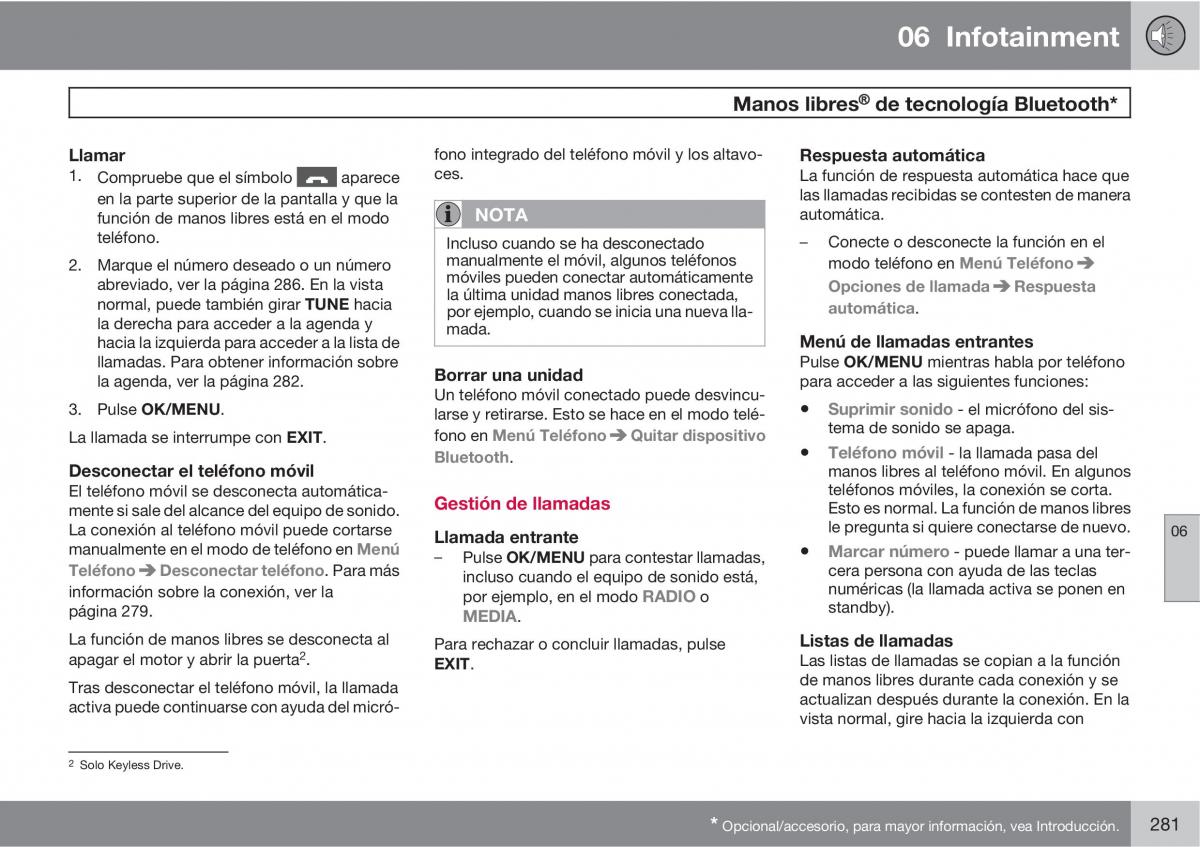 Volvo V70 III 3 manual del propietario / page 283