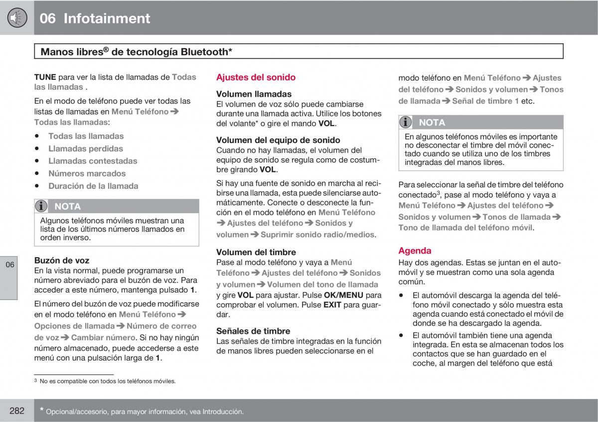 Volvo V70 III 3 manual del propietario / page 284