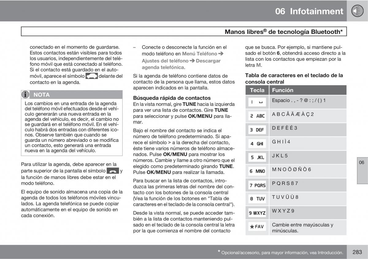 Volvo V70 III 3 manual del propietario / page 285