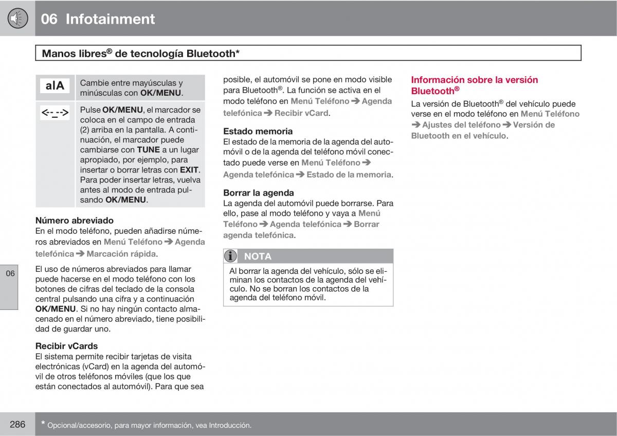 Volvo V70 III 3 manual del propietario / page 288