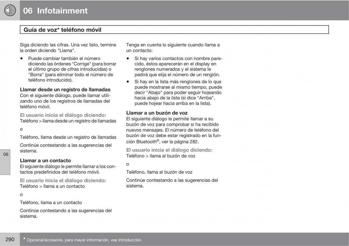 Volvo V70 III 3 manual del propietario / page 292