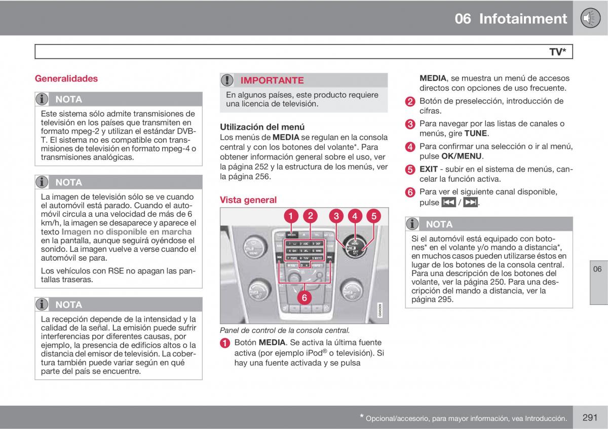 Volvo V70 III 3 manual del propietario / page 293