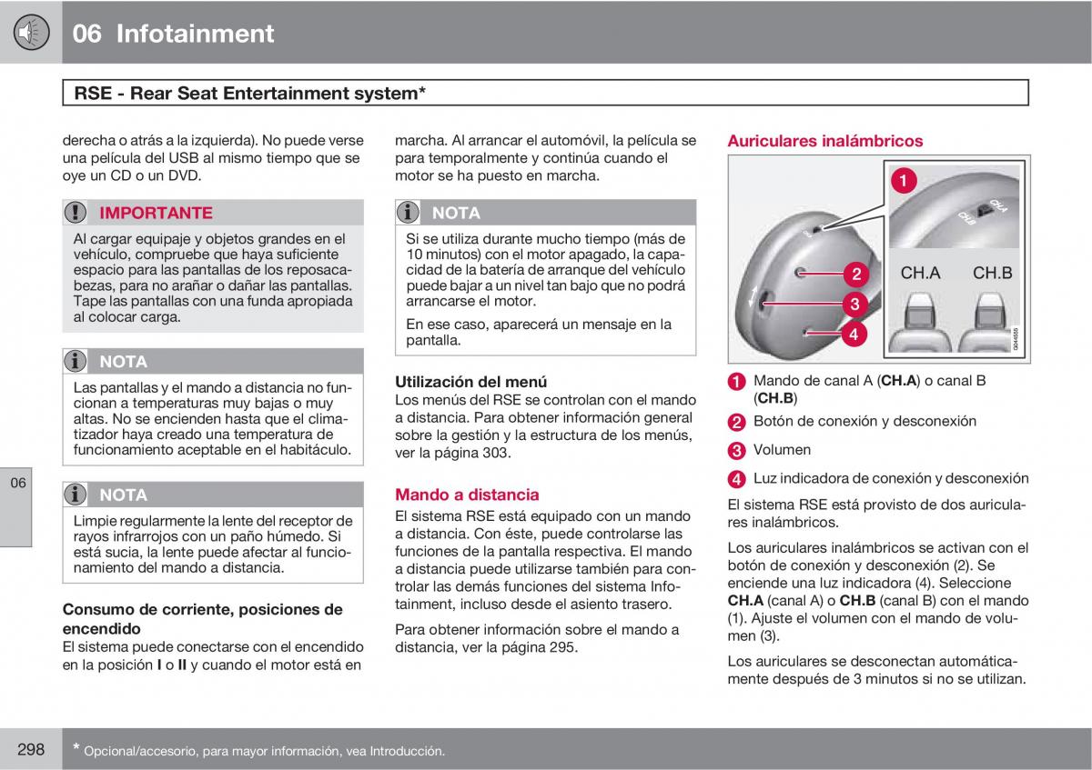 Volvo V70 III 3 manual del propietario / page 300