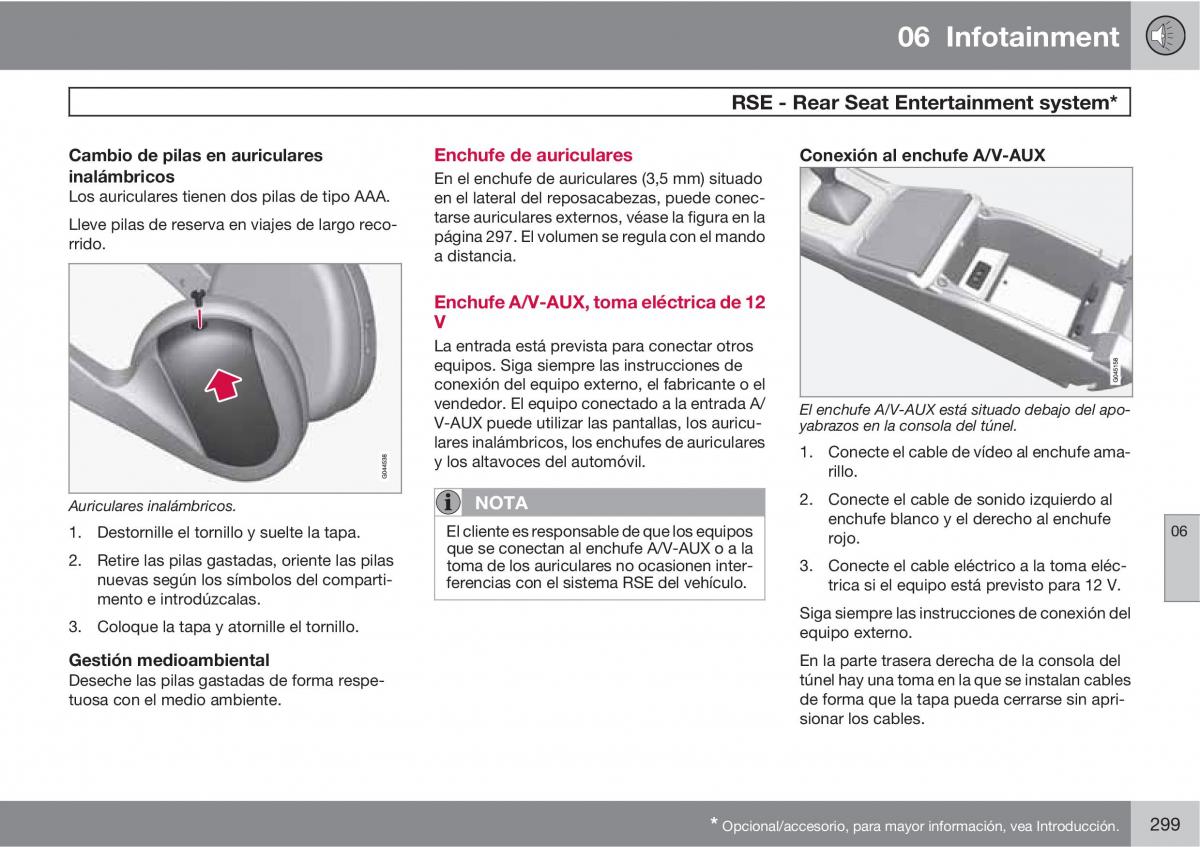 Volvo V70 III 3 manual del propietario / page 301