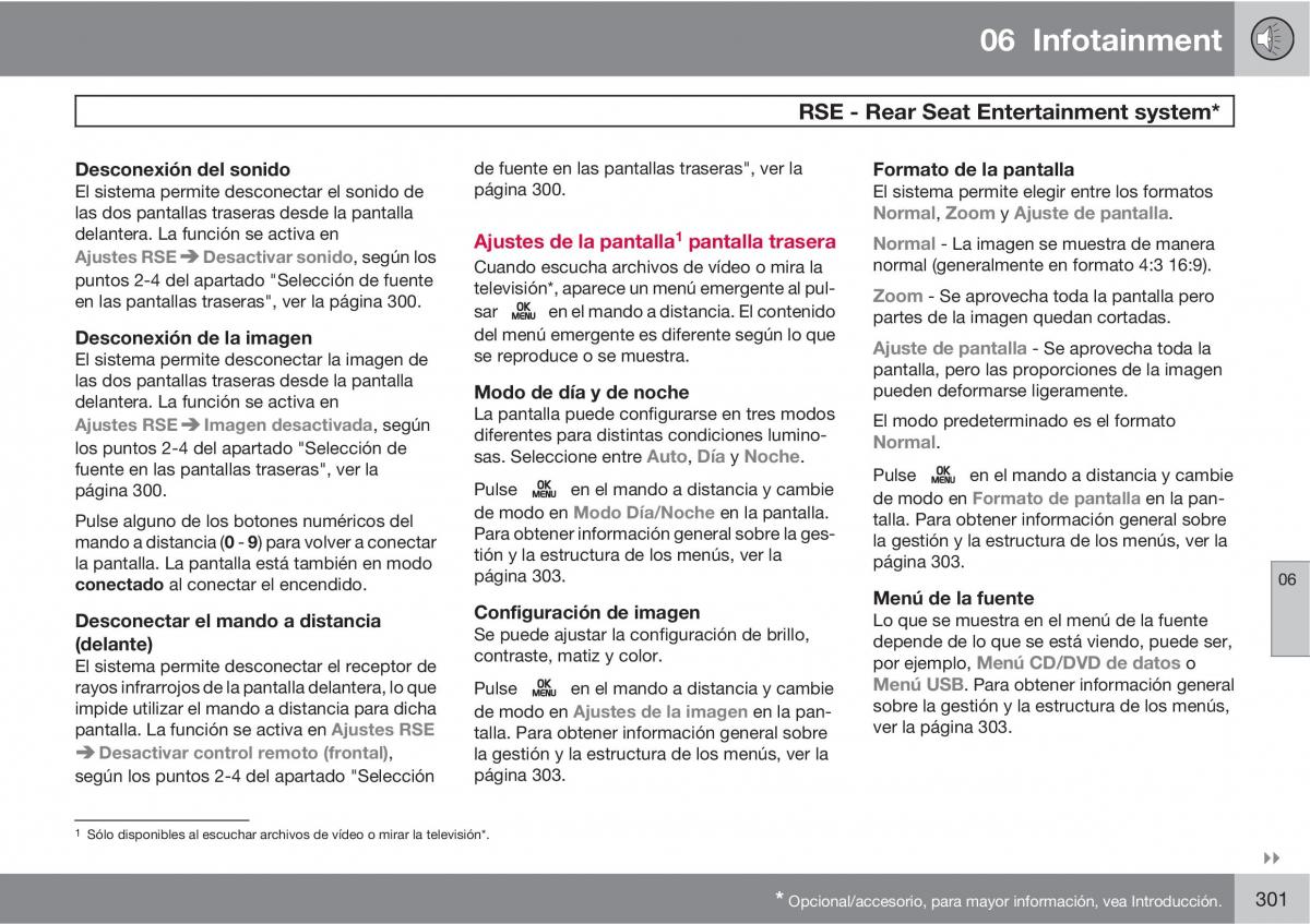 Volvo V70 III 3 manual del propietario / page 303