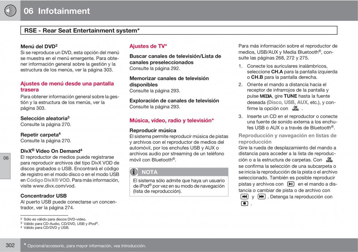 Volvo V70 III 3 manual del propietario / page 304