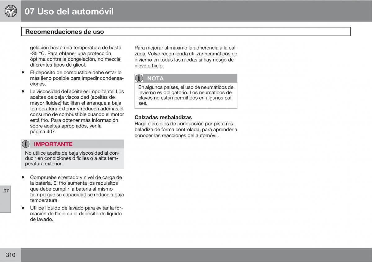 Volvo V70 III 3 manual del propietario / page 312