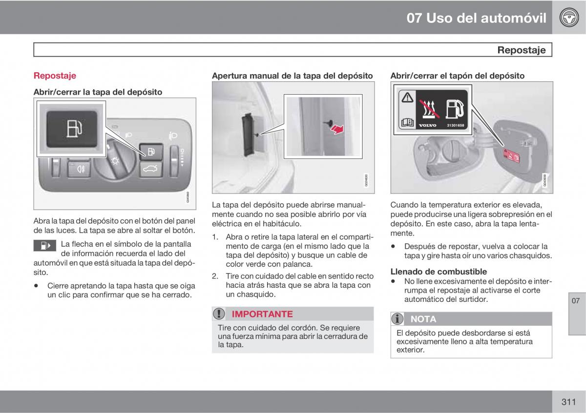 Volvo V70 III 3 manual del propietario / page 313