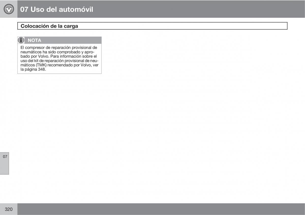 Volvo V70 III 3 manual del propietario / page 322