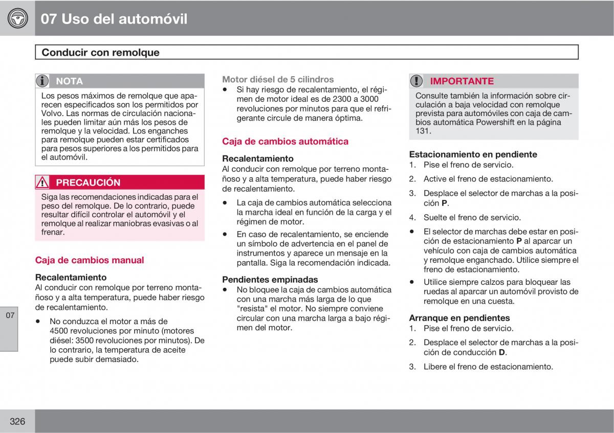 Volvo V70 III 3 manual del propietario / page 328