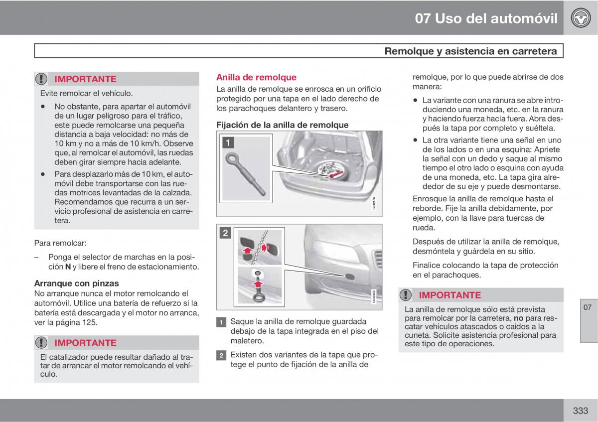 Volvo V70 III 3 manual del propietario / page 335