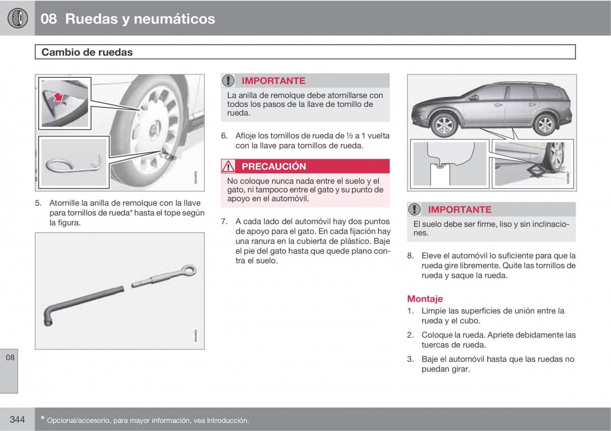 Volvo V70 III 3 manual del propietario / page 346