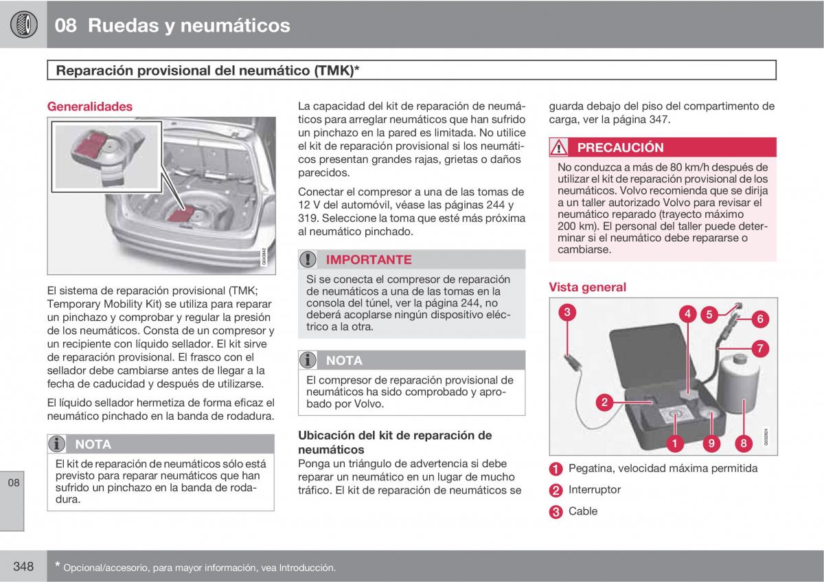 Volvo V70 III 3 manual del propietario / page 350