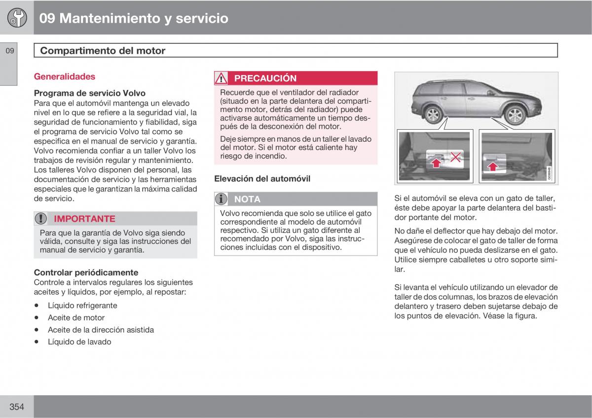 Volvo V70 III 3 manual del propietario / page 356