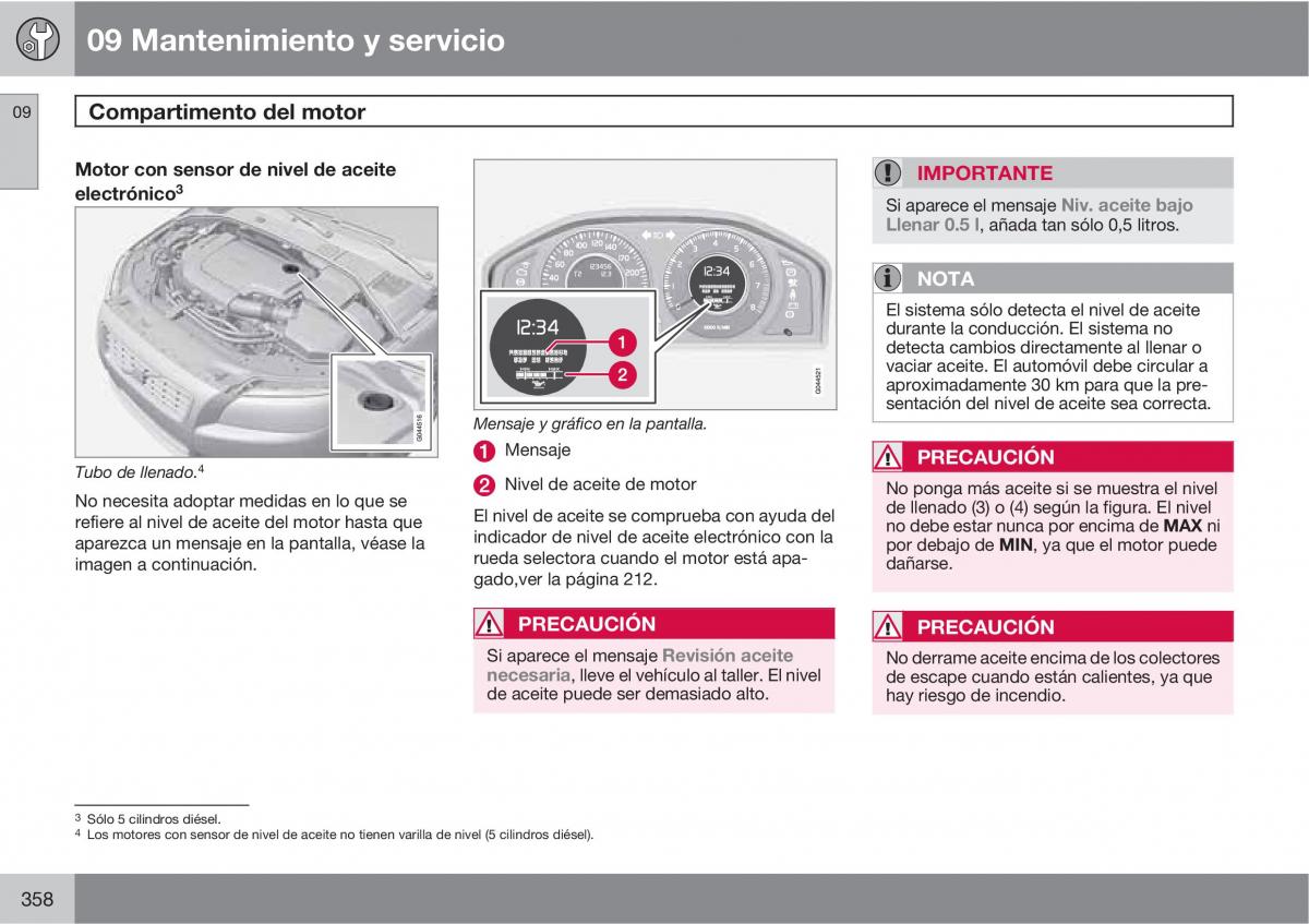 Volvo V70 III 3 manual del propietario / page 360