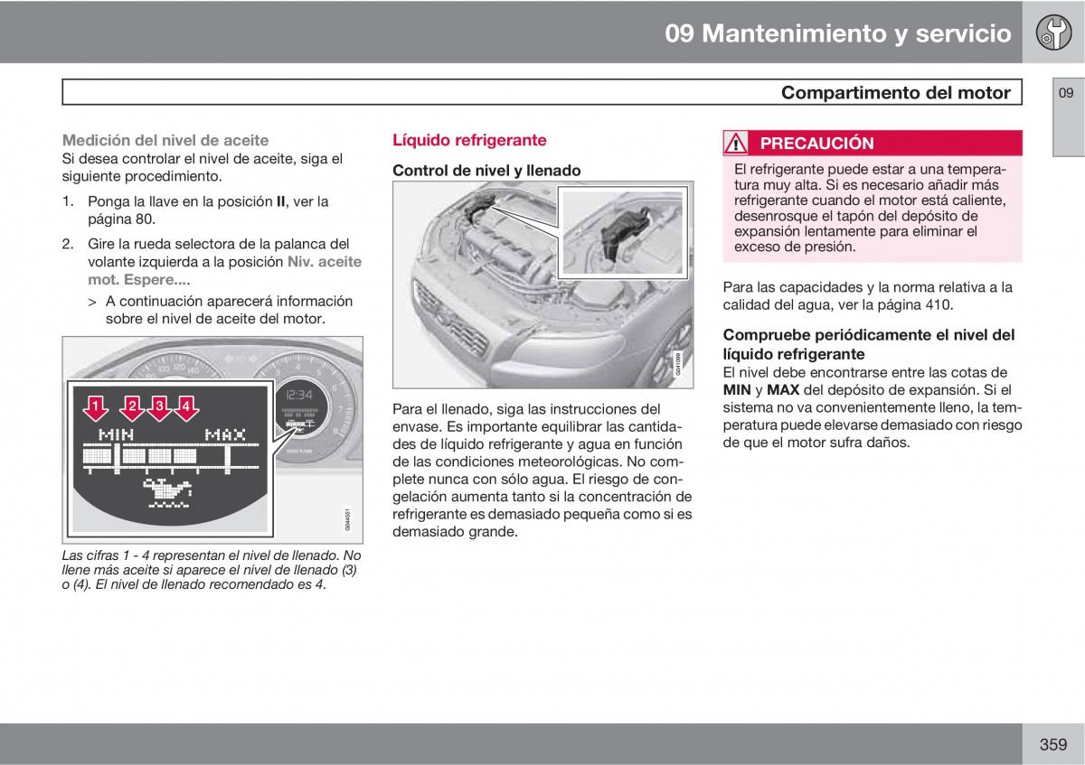 Volvo V70 III 3 manual del propietario / page 361