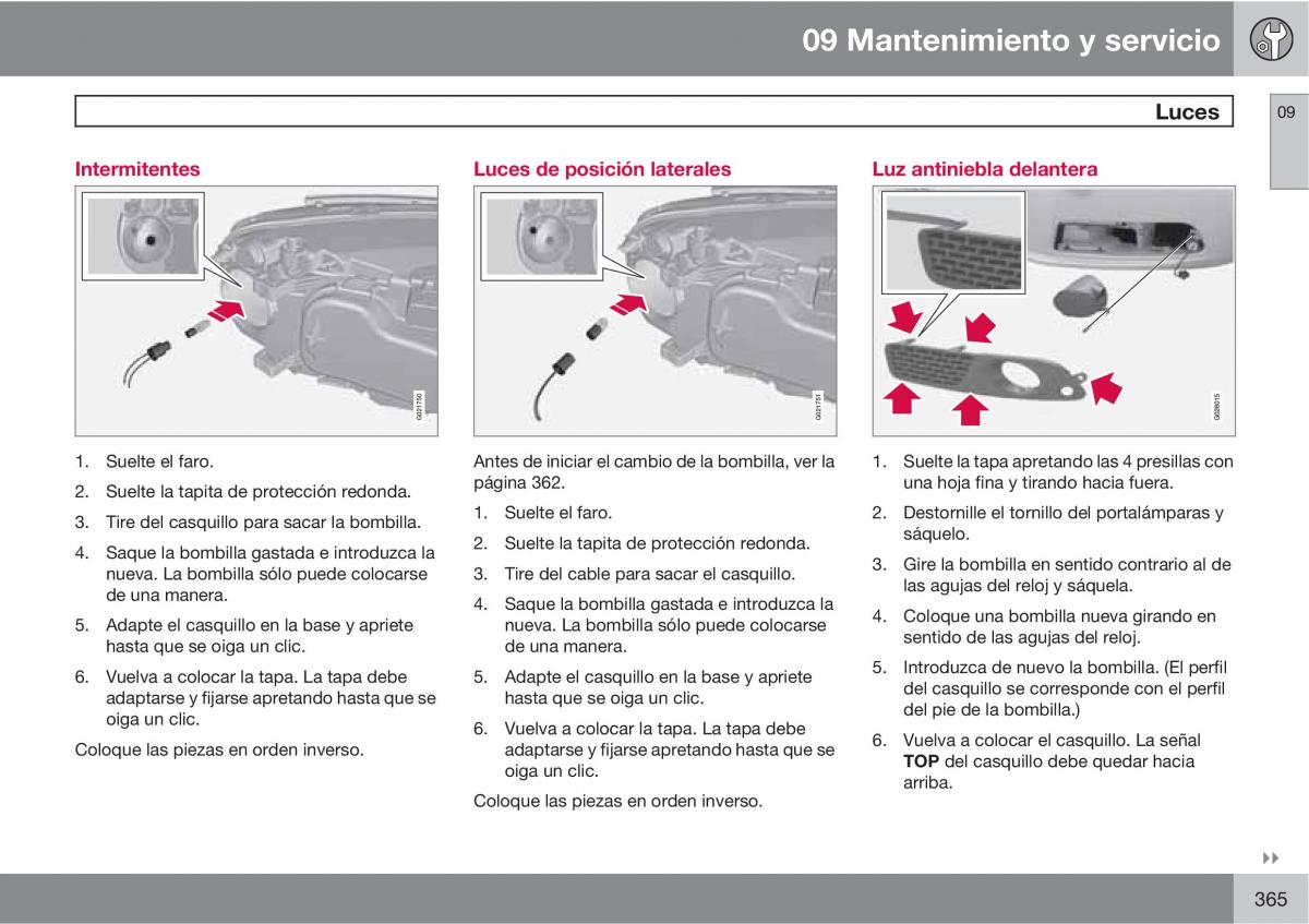 Volvo V70 III 3 manual del propietario / page 367