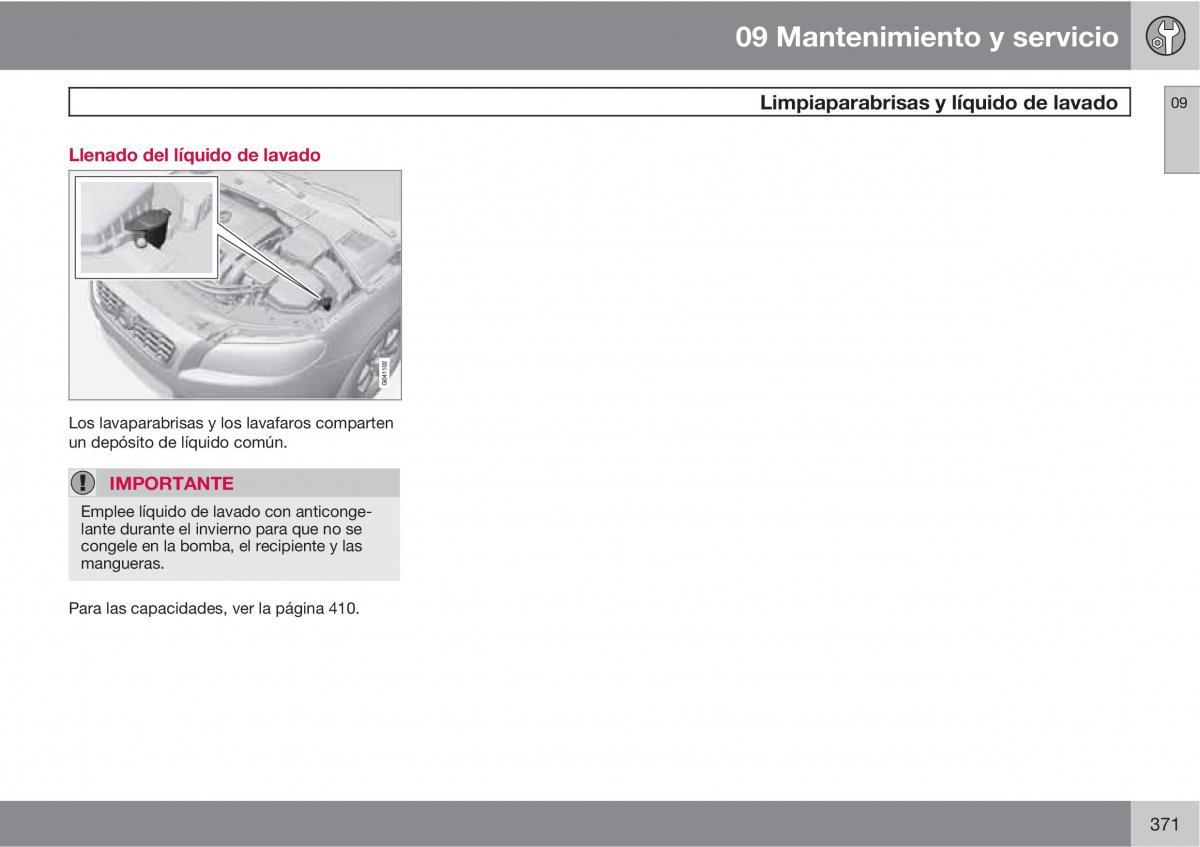 Volvo V70 III 3 manual del propietario / page 373