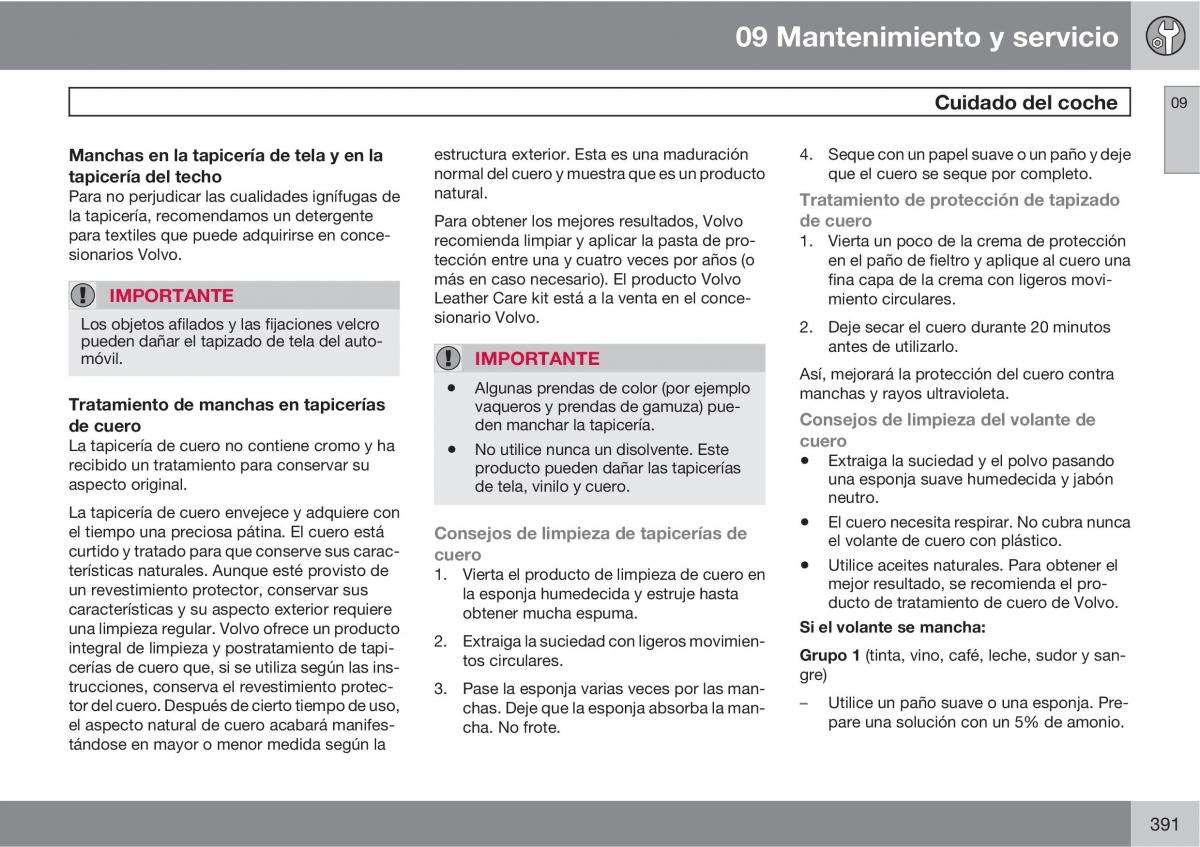 Volvo V70 III 3 manual del propietario / page 393