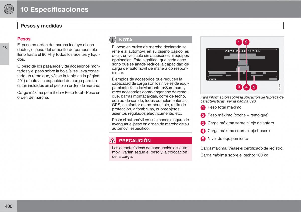 Volvo V70 III 3 manual del propietario / page 402