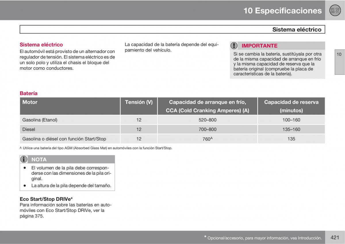 Volvo V70 III 3 manual del propietario / page 423