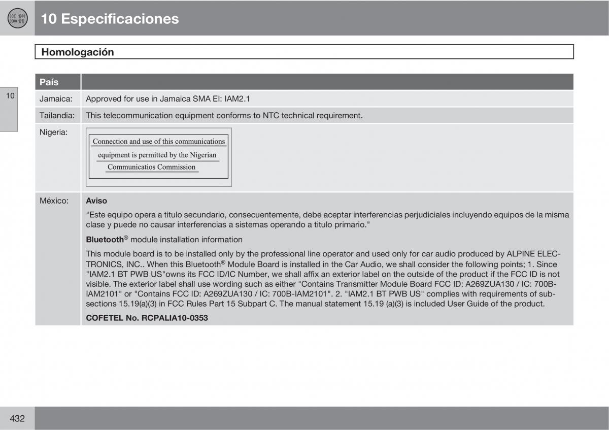 Volvo V70 III 3 manual del propietario / page 434