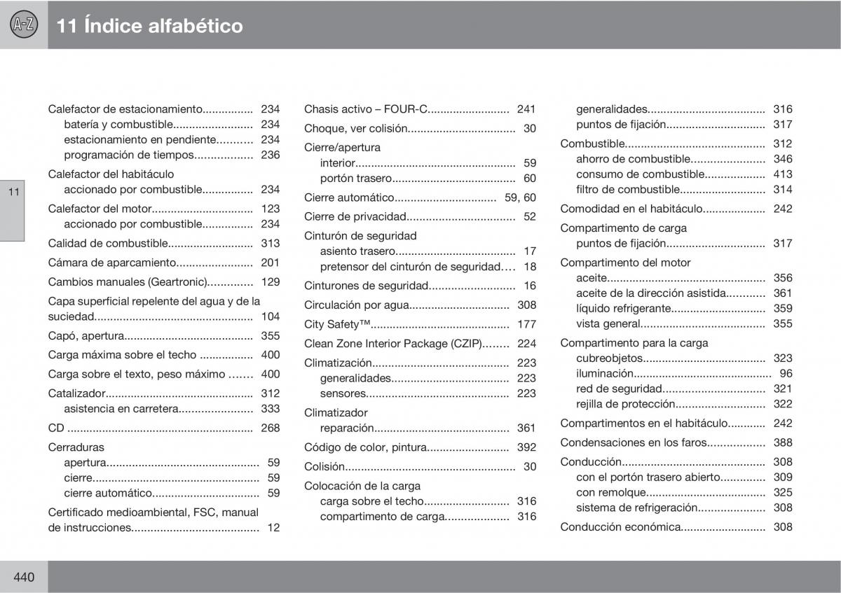 Volvo V70 III 3 manual del propietario / page 442