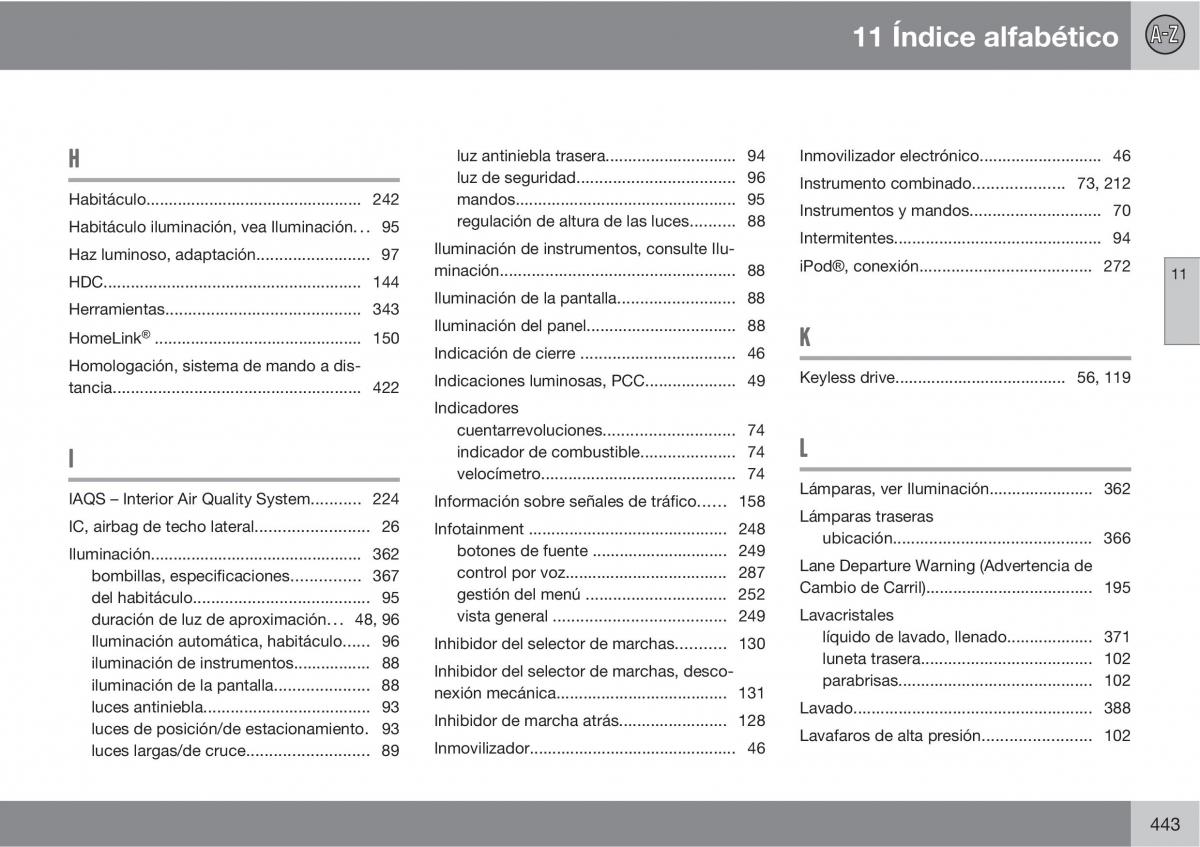 Volvo V70 III 3 manual del propietario / page 445