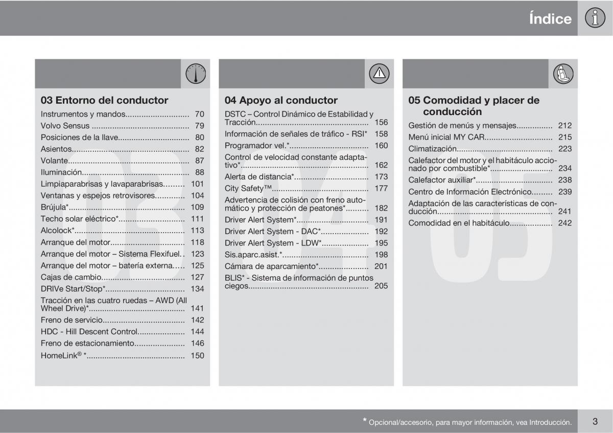 Volvo V70 III 3 manual del propietario / page 5