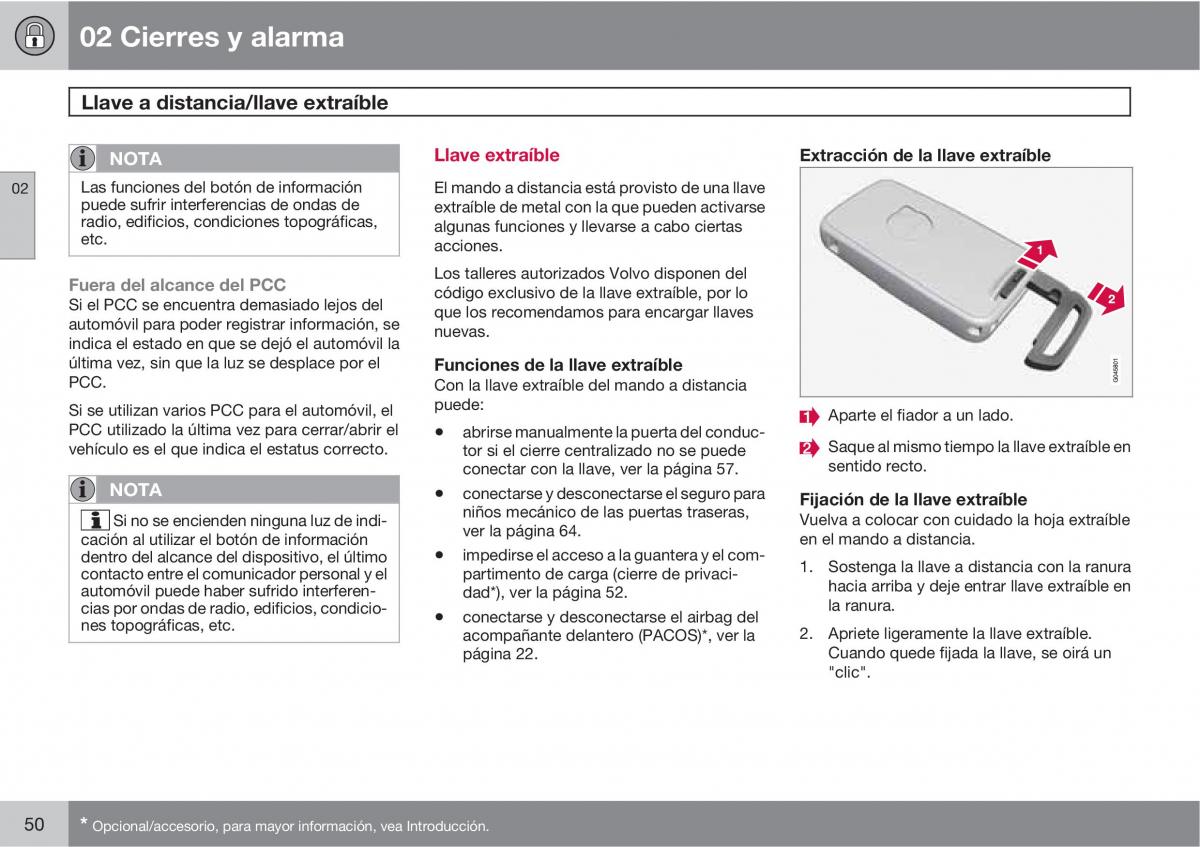 Volvo V70 III 3 manual del propietario / page 52